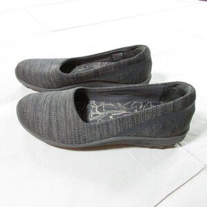 Skechers Women's 7 Reggae Fest Dread Knit Relaxed Fit Slip On Shoe Charcoal 4944